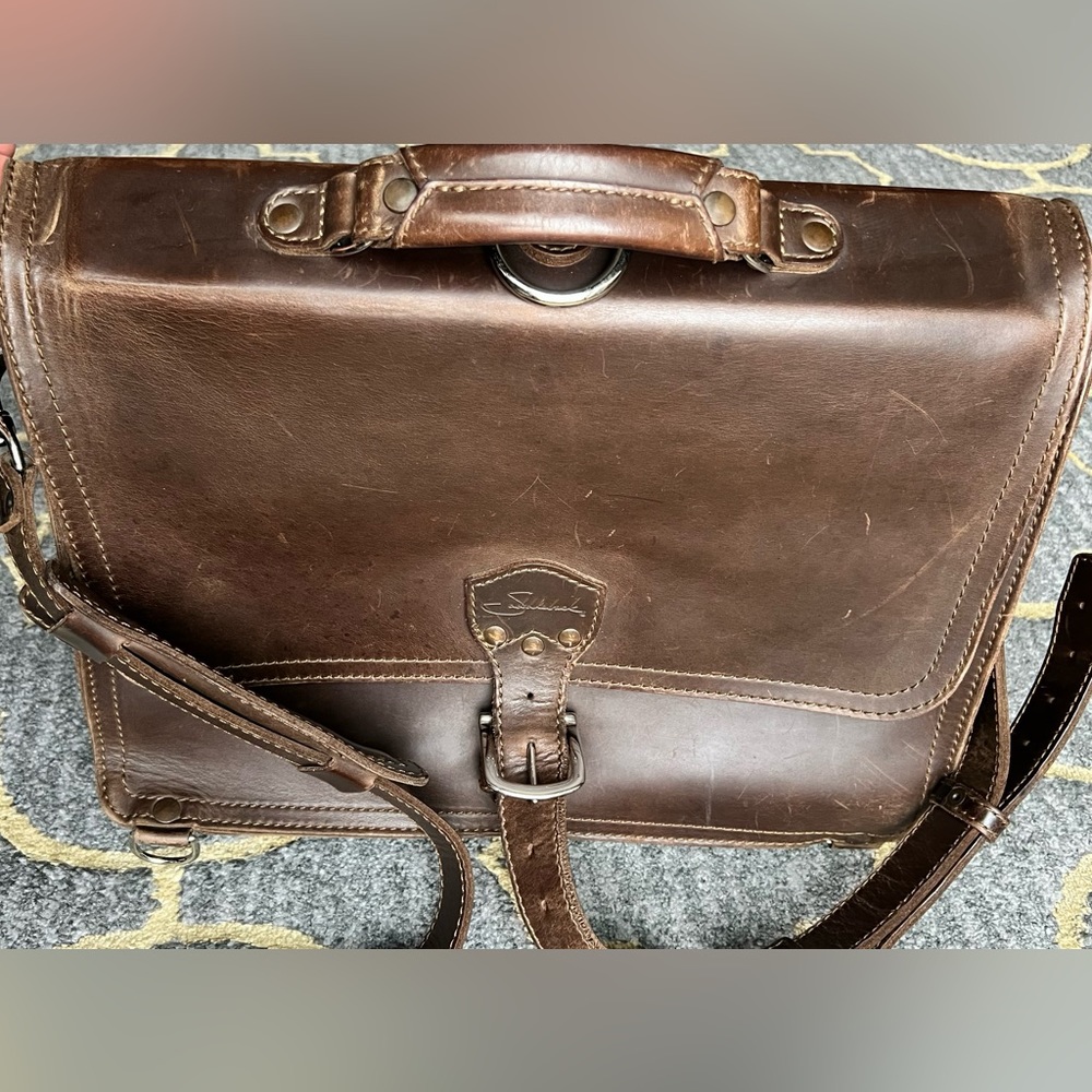 Saddleback Leather Large Classic Thin Briefcase